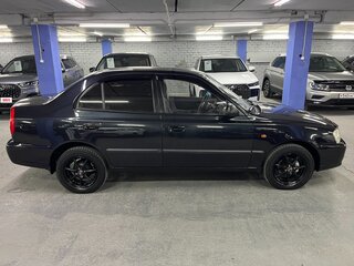 2008 Hyundai Accent ТагАЗ II, чёрный, 395000 рублей, вид 4