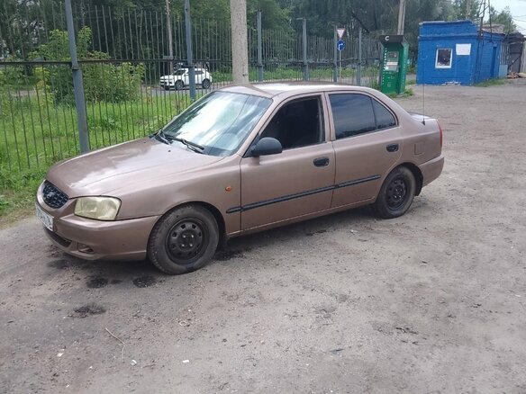 2004 Hyundai Accent ТагАЗ II, коричневый