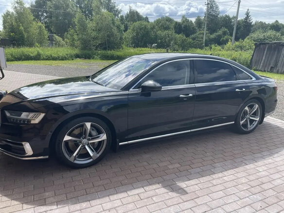 2019 Audi A8 Long 55 TFSI IV (D5), чёрный, 6000000 рублей - вид 6