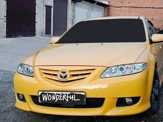 2003 Mazda 6 I (GG), жёлтый, 365000 рублей, вид 1