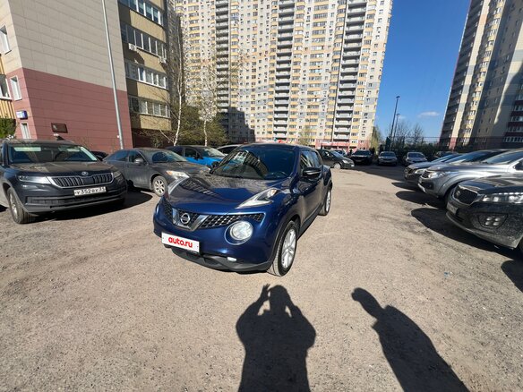 2014 Nissan Juke I Рестайлинг, синий - вид 2