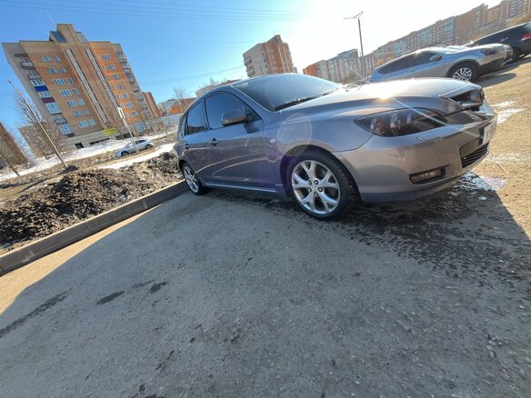2007 Mazda 3 I (BK) Рестайлинг, серый, 850000 рублей - вид 2