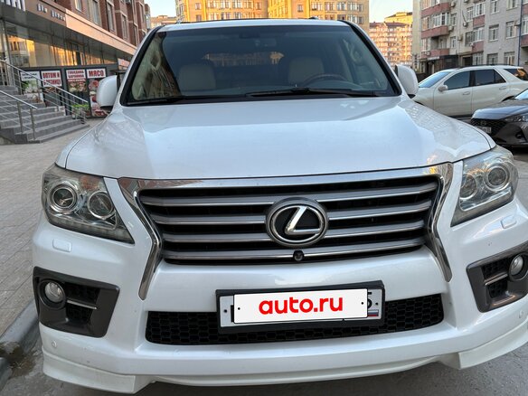 2012 Lexus LX 570 III Рестайлинг, белый