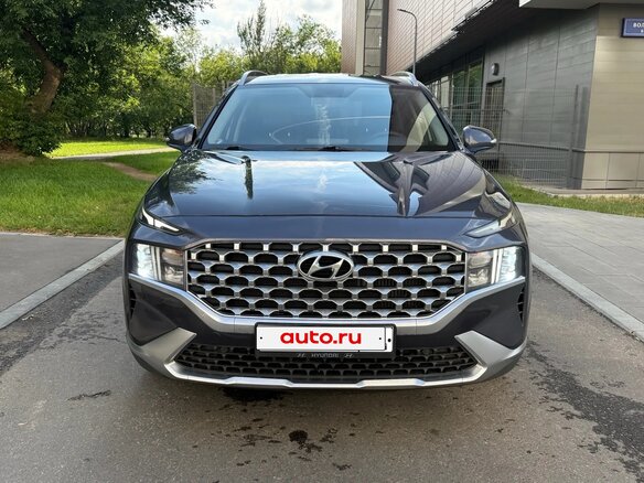 2021 Hyundai Santa Fe IV Рестайлинг, синий - вид 1