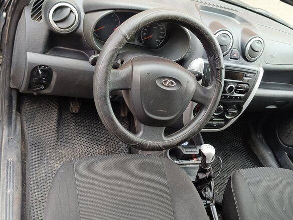2015 Lada (ВАЗ) Granta I, чёрный, 330000 рублей - вид 7