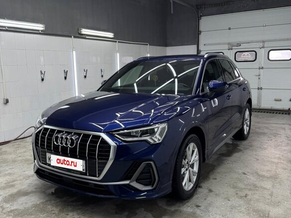 2021 Audi Q3 40 TFSI II (F3), синий, 3600000 рублей - вид 1