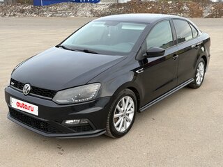 2017 Volkswagen Polo V Рестайлинг, чёрный, 1280000 рублей, вид 3