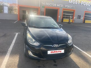 2012 Hyundai Solaris I, чёрный, 630000 рублей, вид 1