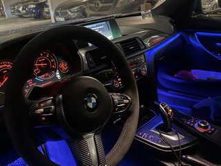 2014 BMW 4 серии 420d F32/F33/F36, синий, 2540000 рублей, вид 4