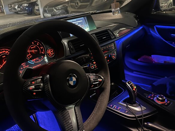 2014 BMW 4 серии 420d F32/F33/F36, синий, 2540000 рублей - вид 3