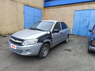 2015 Lada (ВАЗ) Granta I, серебристый, 350000 рублей, вид 1