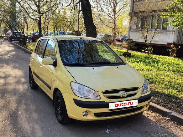 2005 Hyundai Getz I Рестайлинг, жёлтый - вид 1