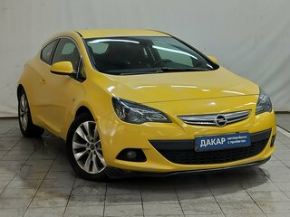 2012 Opel Astra GTC J Рестайлинг, жёлтый, 450000 рублей, вид 3