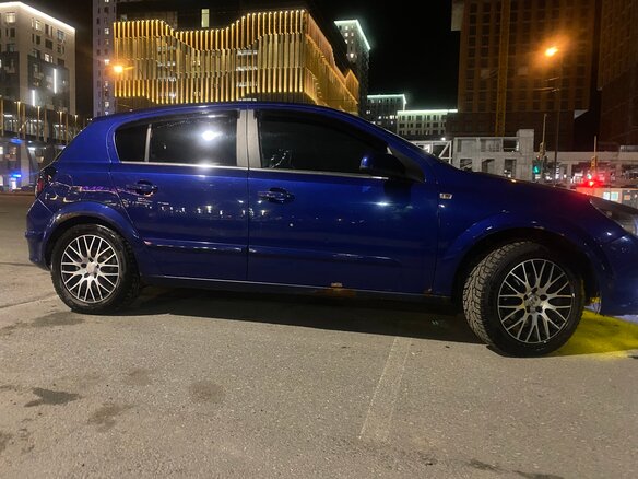 2006 Opel Astra H, синий, 300000 рублей