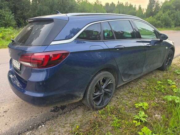 2020 Opel Astra K Рестайлинг, синий - вид 3