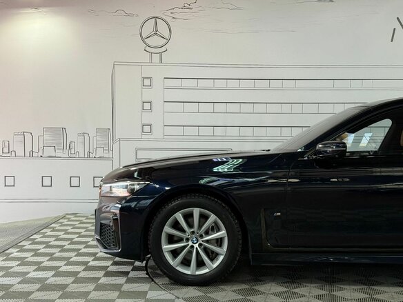 2021 BMW 7 серии Long 740Ld xDrive VI (G11/G12) Рестайлинг, синий, 6810000 рублей - вид 12