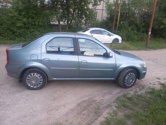 2012 Renault Logan I Рестайлинг, синий, 399000 рублей - вид 9