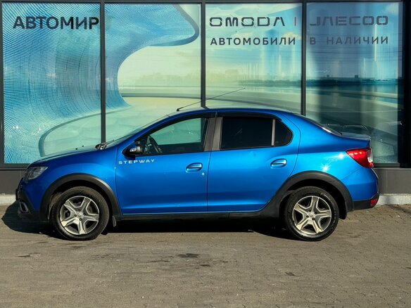 2019 Renault Logan Stepway II Рестайлинг, синий, 1020000 рублей - вид 7