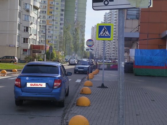 2022 Lada (ВАЗ) Granta I Рестайлинг, голубой, 1200000 рублей - вид 3