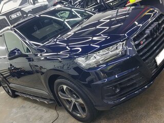 2017 Audi Q7 II (4M), синий, 3650000 рублей, вид 2