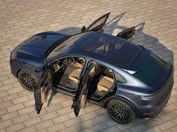 2026 Porsche Cayenne III Рестайлинг, синий - вид 5