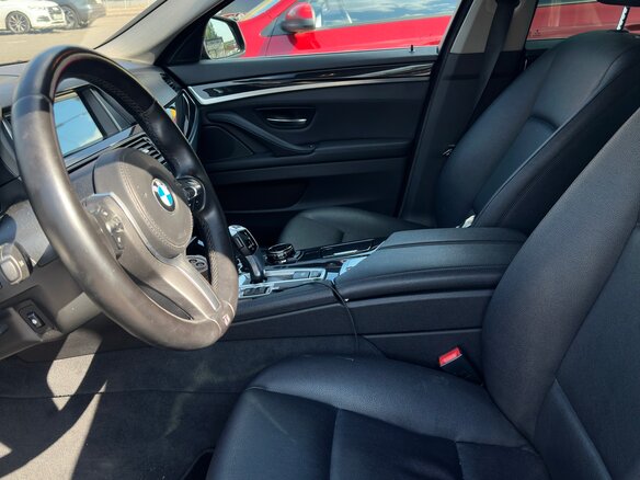 2014 BMW 5 серии 520i VI (F10/F11/F07) Рестайлинг, синий, 1500000 рублей - вид 7