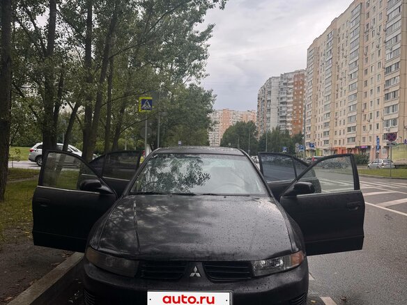2002 Mitsubishi Galant VIII Рестайлинг, чёрный - вид 1