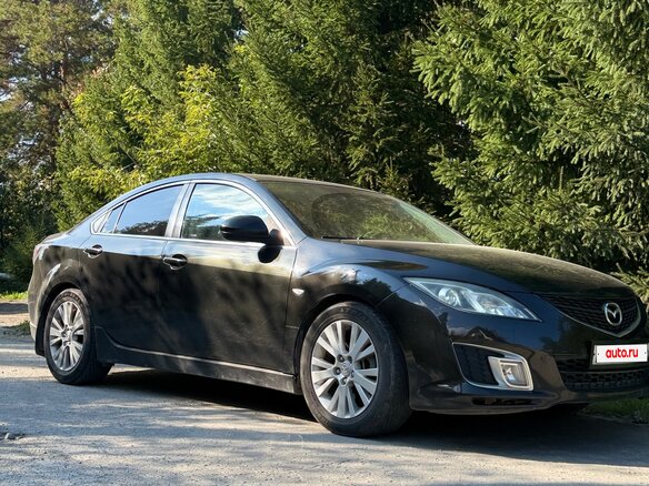 2008 Mazda 6 II (GH), чёрный, 690000 рублей - вид 1