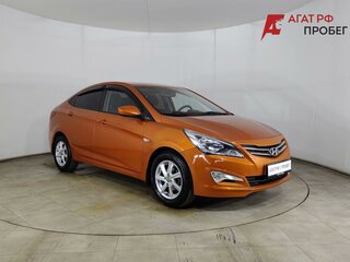 2016 Hyundai Solaris I Рестайлинг, жёлтый, 910000 рублей, вид 3
