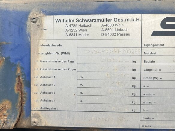 2004 Schwarzmuller SPA 3/E, синий, 560000 рублей - вид 20
