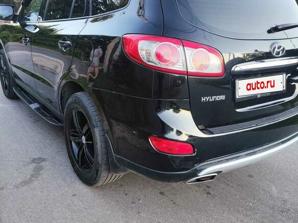 2011 Hyundai Santa Fe II Рестайлинг, чёрный, 1200000 рублей - вид 4