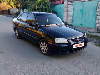 2008 Hyundai Accent ТагАЗ II, чёрный, 265000 рублей, вид 3