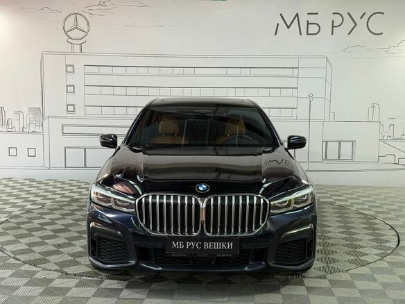 2021 BMW 7 серии Long 740Ld xDrive VI (G11/G12) Рестайлинг, синий, 6810000 рублей - вид 5