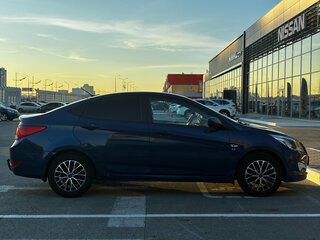 2015 Hyundai Solaris I Рестайлинг, синий, 835000 рублей, вид 5