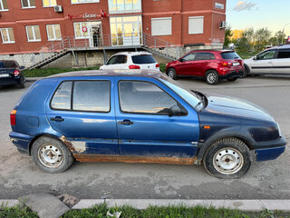 1995 Volkswagen Golf III, синий, 120000 рублей, вид 3