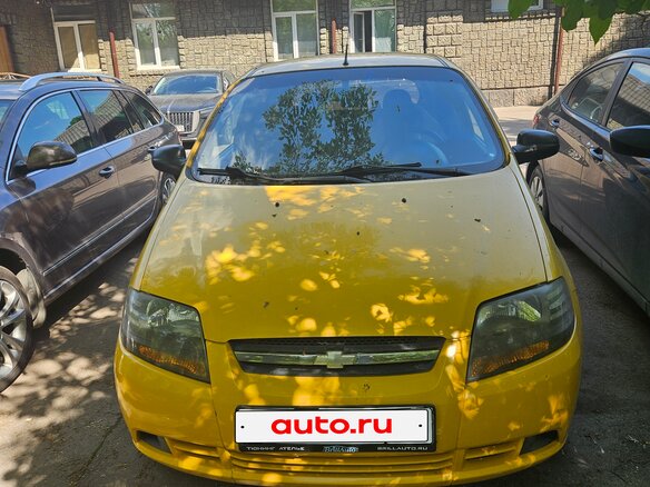 2007 Chevrolet Aveo I, жёлтый, 240000 рублей
