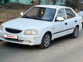 2003 Hyundai Accent ТагАЗ II, белый, 160000 рублей, вид 1