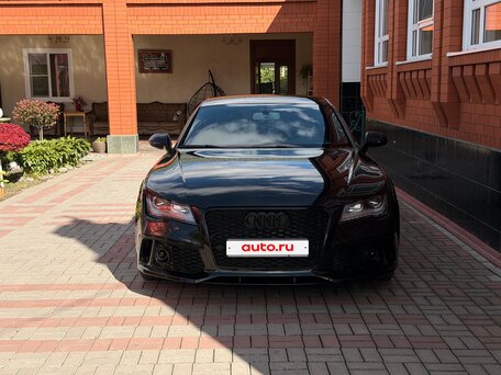 2013 Audi A7 I (4G), чёрный, 1490000 рублей, вид 4
