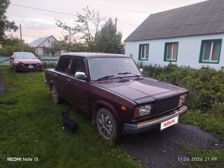 2008 Lada (ВАЗ) 2107, пурпурный, 180000 рублей, вид 1