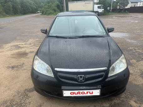 2004 Honda Civic VII Рестайлинг, чёрный, 385000 рублей, вид 2