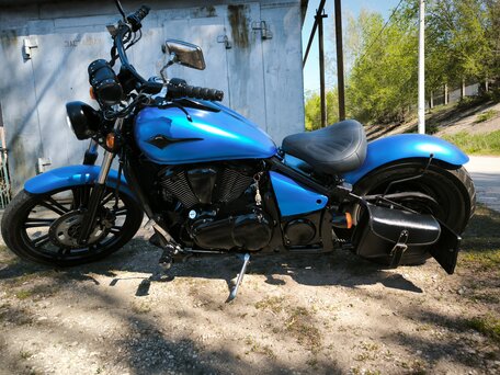 2007 Kawasaki VN900 Vulcan, синий, 510000 рублей, вид 4