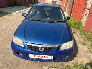 2002 Mazda Familia S-Familia S-Wagon VIII (BJ), синий, 185000 рублей, вид 2