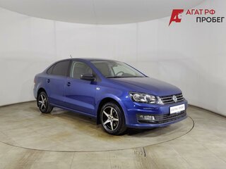 2018 Volkswagen Polo V Рестайлинг, синий, 1215000 рублей, вид 3