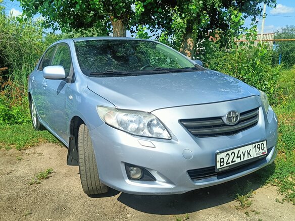 2007 Toyota Corolla AMT X (E140, E150), голубой, 630000 рублей - вид 6