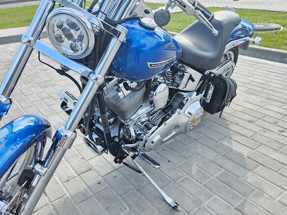 2005 Harley-Davidson Softail Standard, голубой, 837090 рублей - вид 9