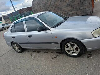 2008 Hyundai Accent ТагАЗ II, серебристый, 300000 рублей, вид 2