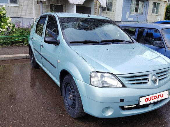 2007 Renault Logan I, зелёный - вид 1