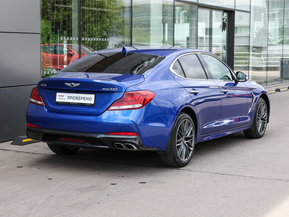 2019 Genesis G70 I, синий - вид 5