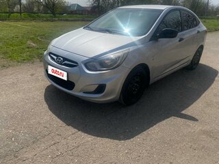 2012 Hyundai Solaris I, серебристый, 620000 рублей, вид 1