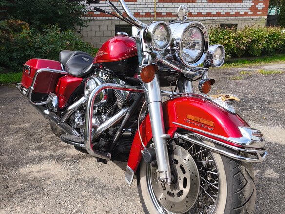 2001 Harley-Davidson Road King, красный, 810000 рублей - вид 2